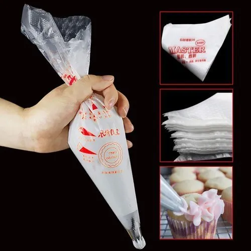 100 Pcs Disposable Cake Decorating Piping Bags