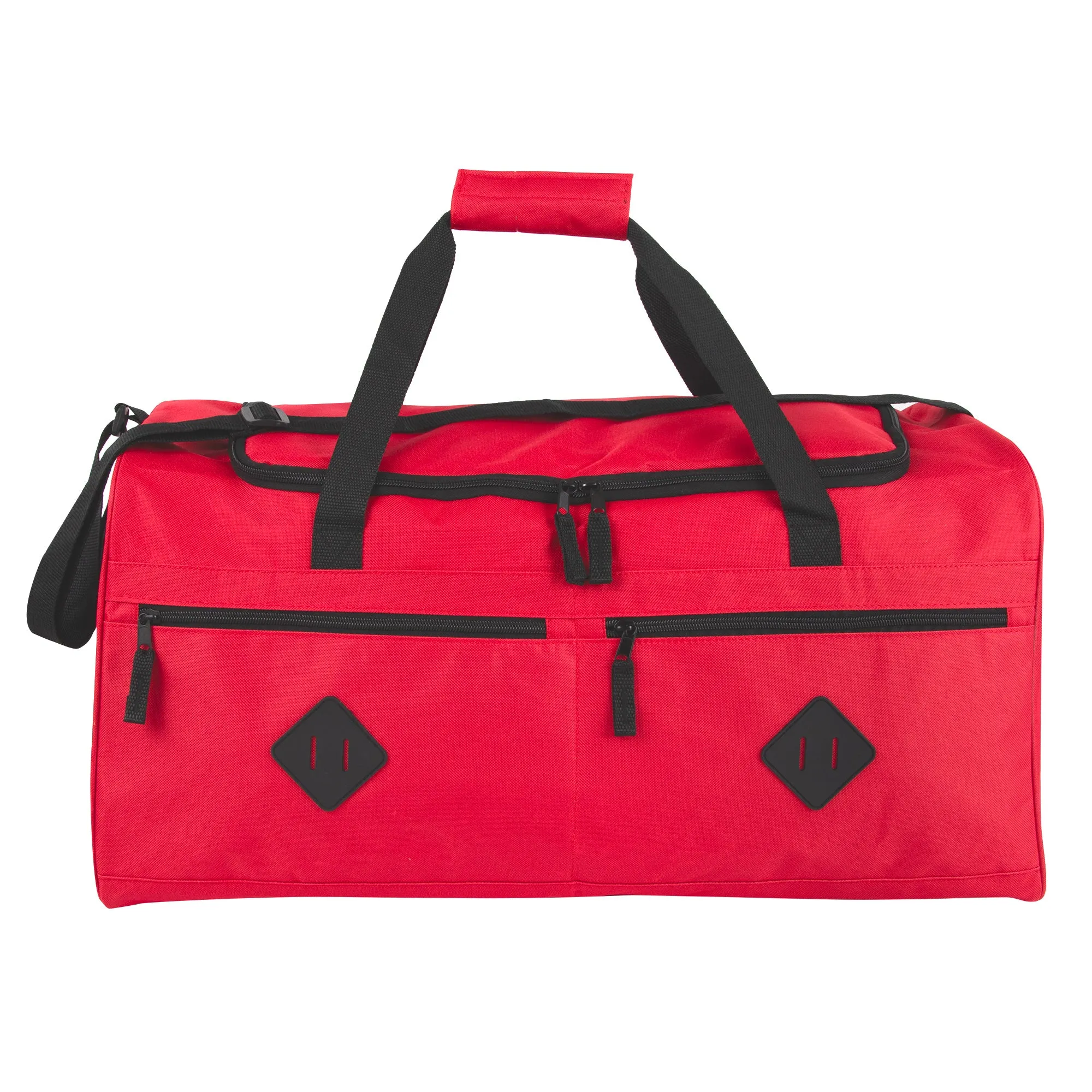 24 Inch Multi Pocket Duffle Bag - Solid Colors