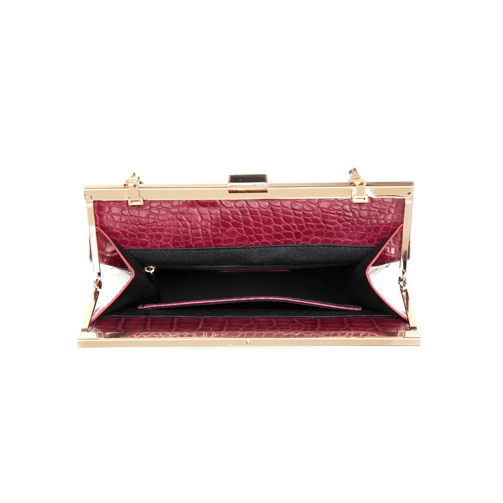 Anastasia Croc Clutch