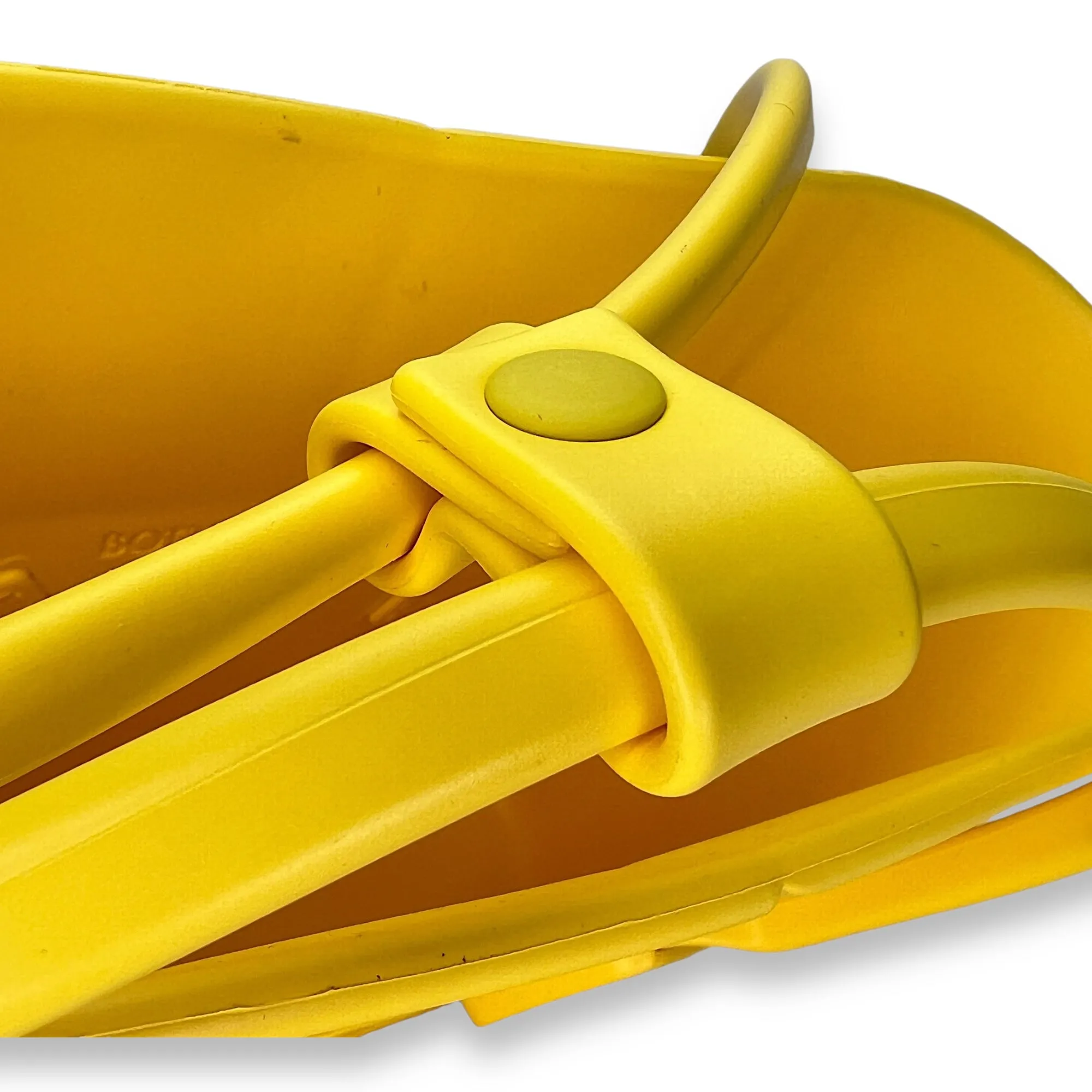 Arco Mini Yellow Top handle Bag in Rubber