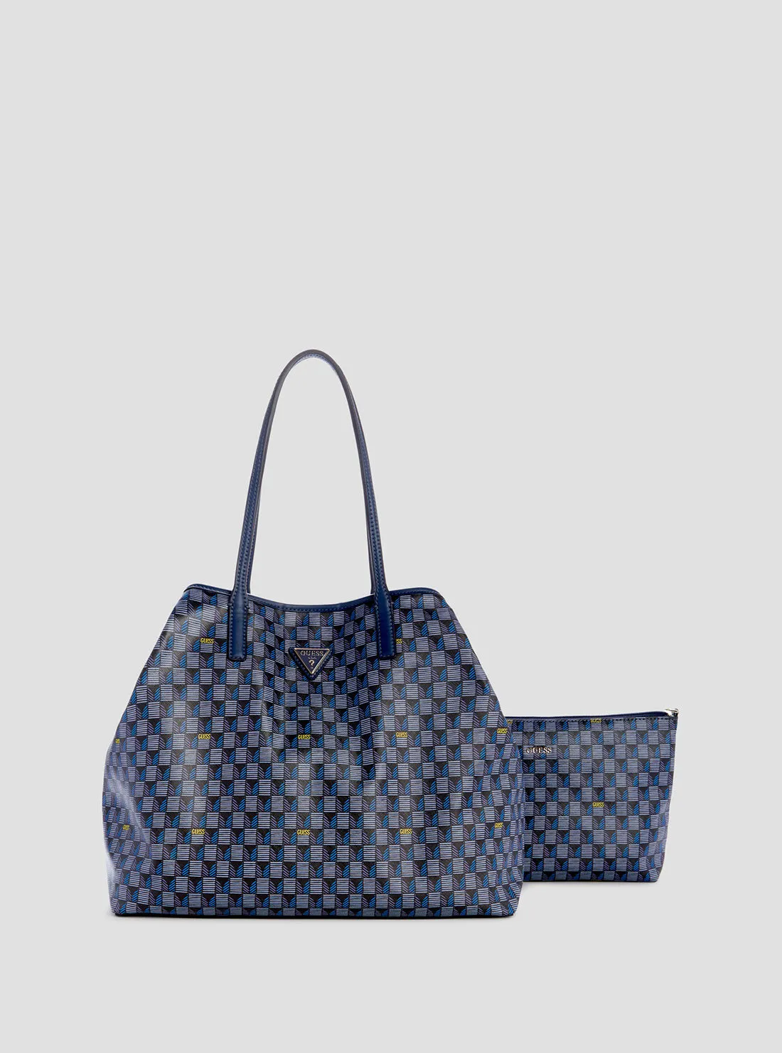 Blue Logo G Wave Large Tote Bag