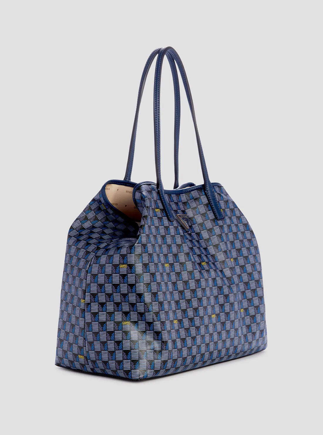 Blue Logo G Wave Large Tote Bag