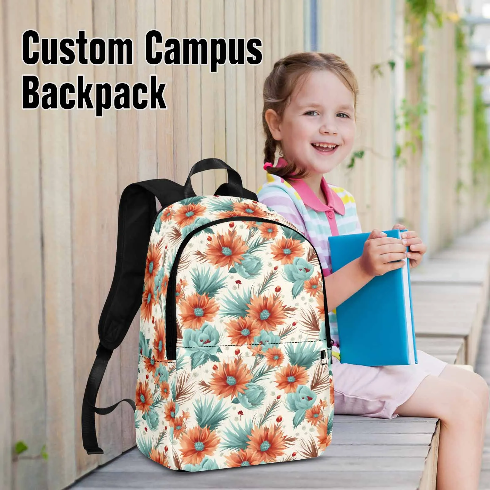 Boho Floral  Adult Casual Backpack