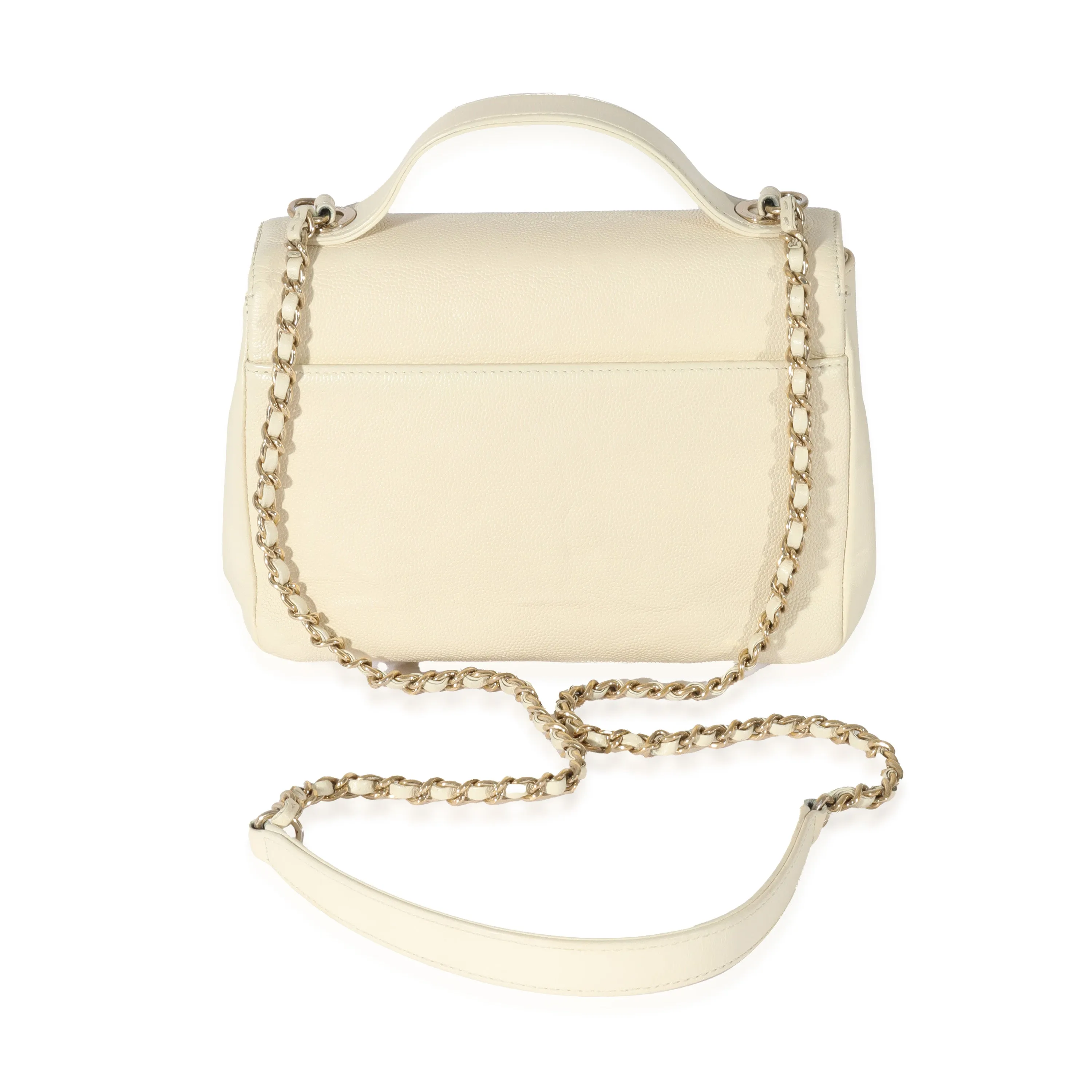 CHANEL Cream Caviar Mini Business Affinity Flap