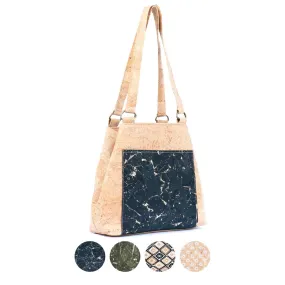 Cork Women's Tote Bag with Front Pocket BAGP-277