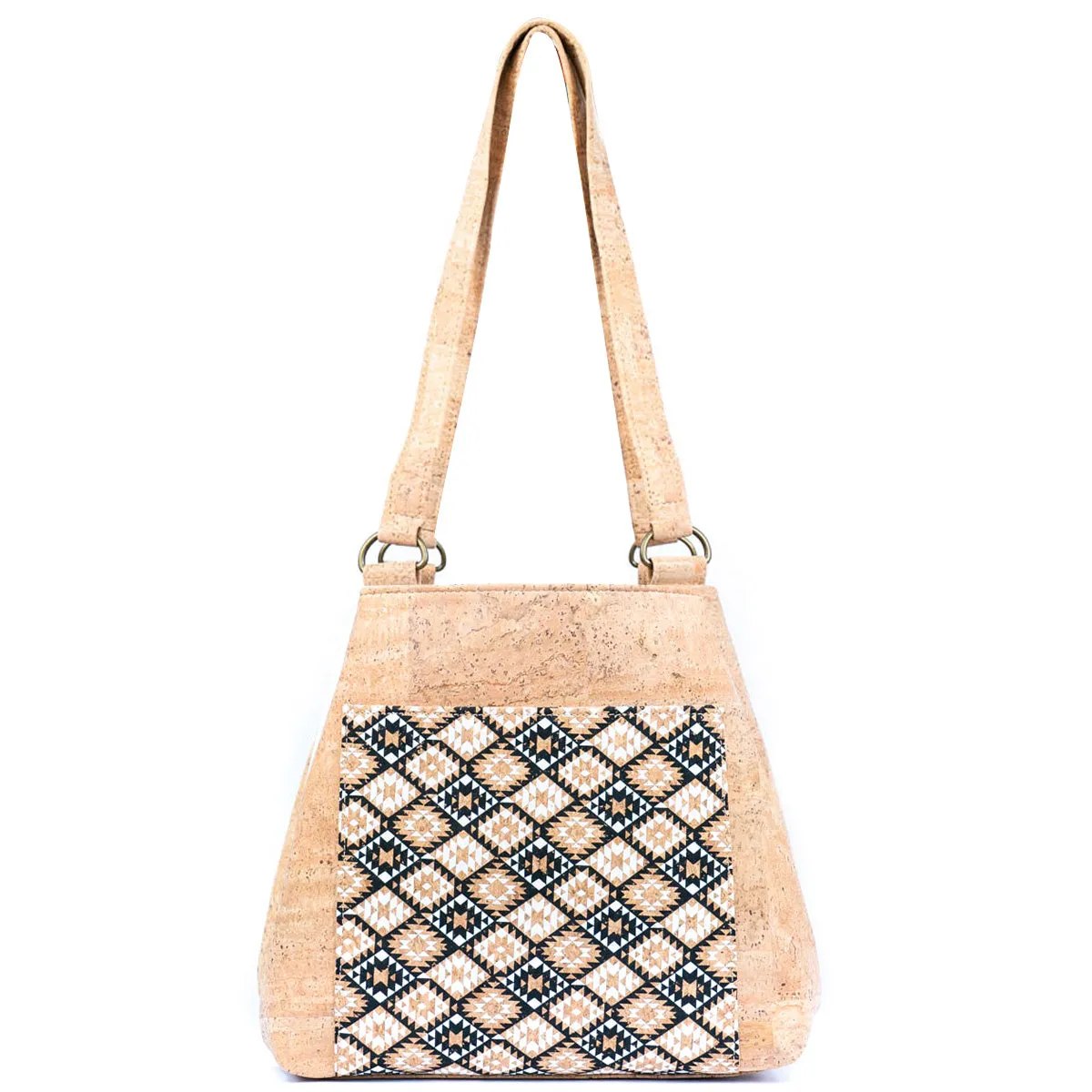 Cork Women's Tote Bag with Front Pocket BAGP-277