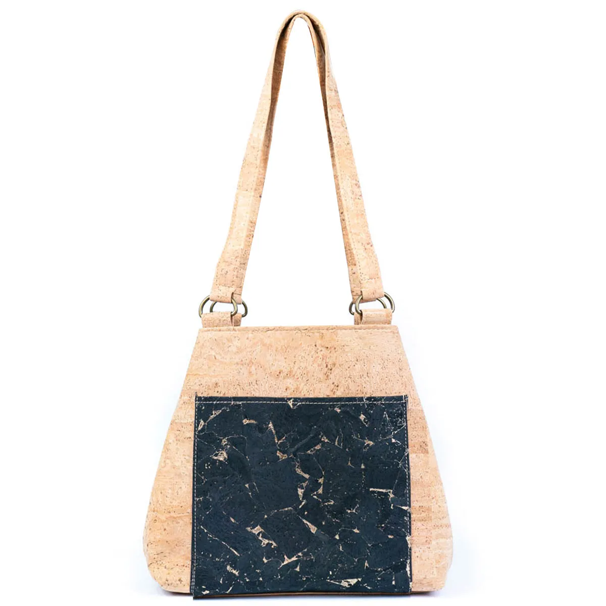 Cork Women's Tote Bag with Front Pocket BAGP-277