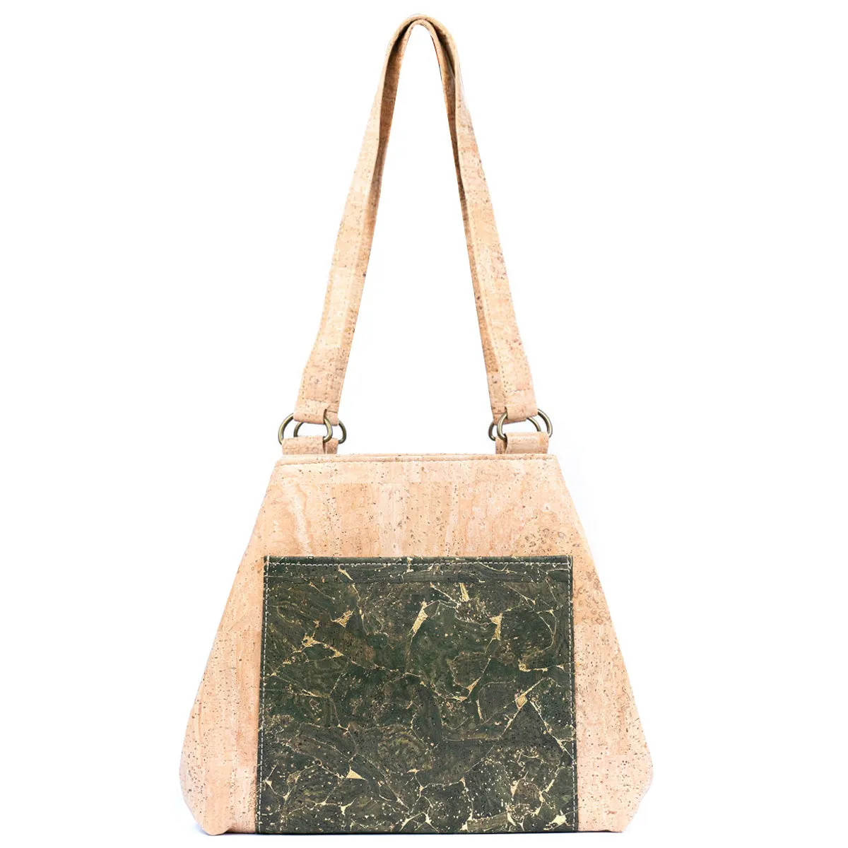 Cork Women's Tote Bag with Front Pocket BAGP-277