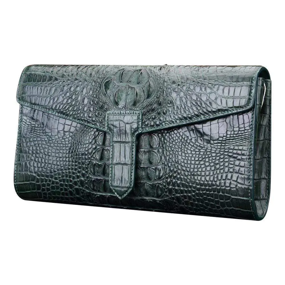 Crocodile Leather Clutches ,Shopping Bag ,Evening Clutch