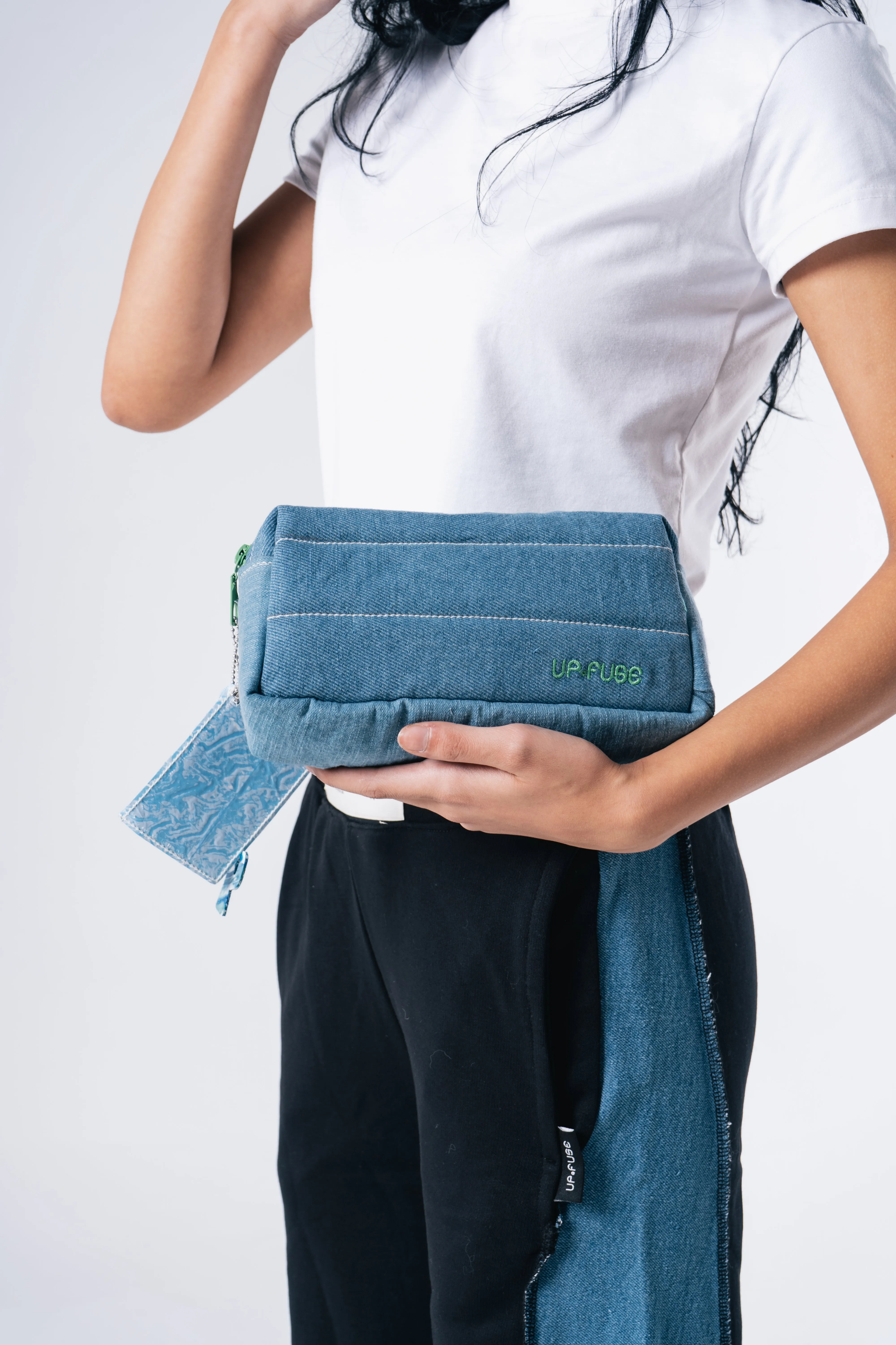 Denim Affair Pouch in Blue