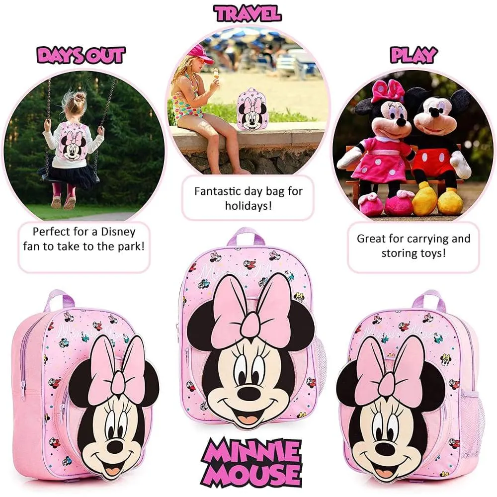 Disney Minnie Mouse Backpack for Girls - Pink Minnie Mouse