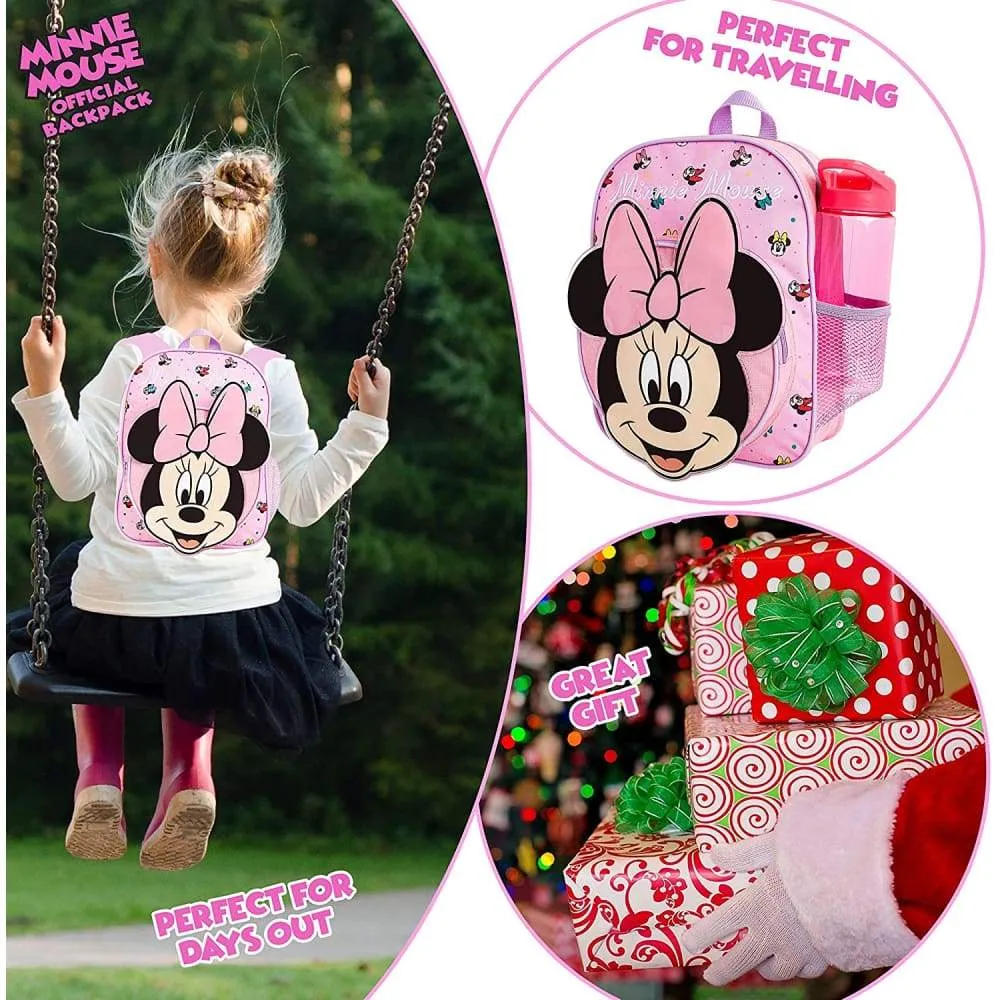 Disney Minnie Mouse Backpack for Girls - Pink Minnie Mouse