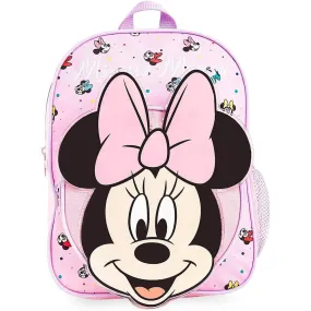 Disney Minnie Mouse Backpack for Girls - Pink Minnie Mouse