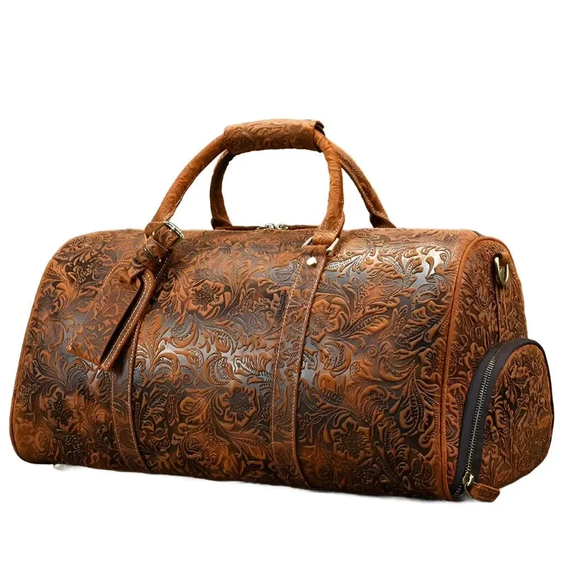 Duffel Bag for Men Crazy Horse Leather