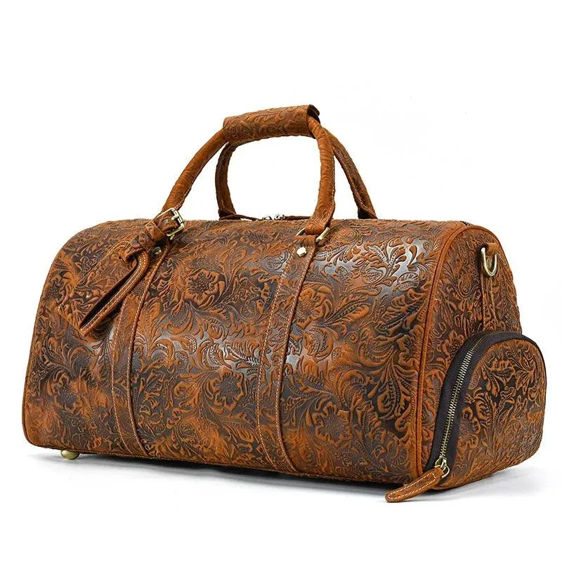 Duffel Bag for Men Crazy Horse Leather