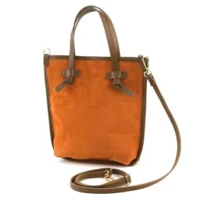 Equestrian Suede Mini Shopper