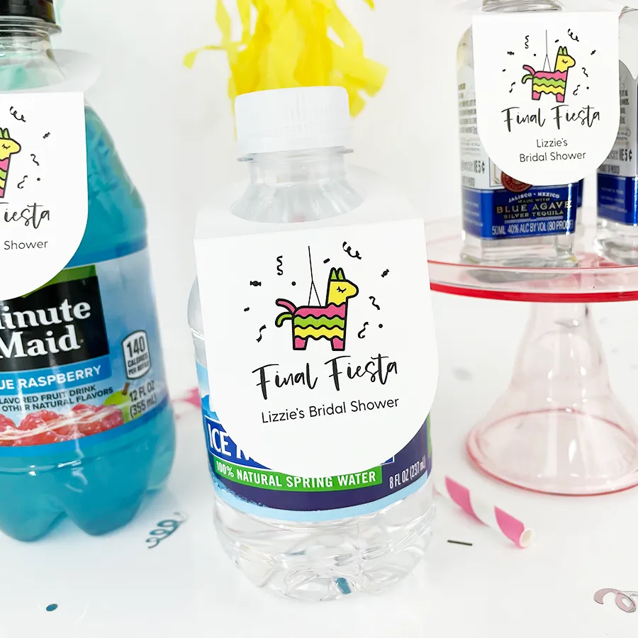 Final Fiesta Bridal Shower Mini Bottle Bags