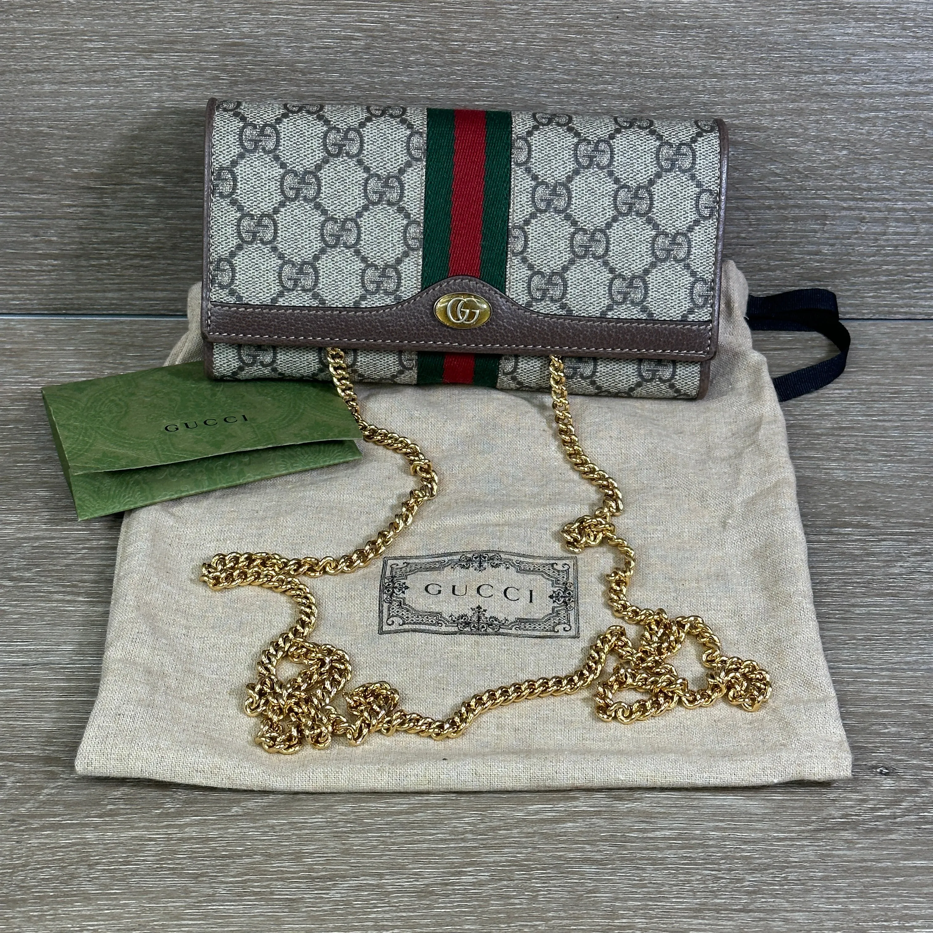 Gucci Ophidia GG Chain Wallet