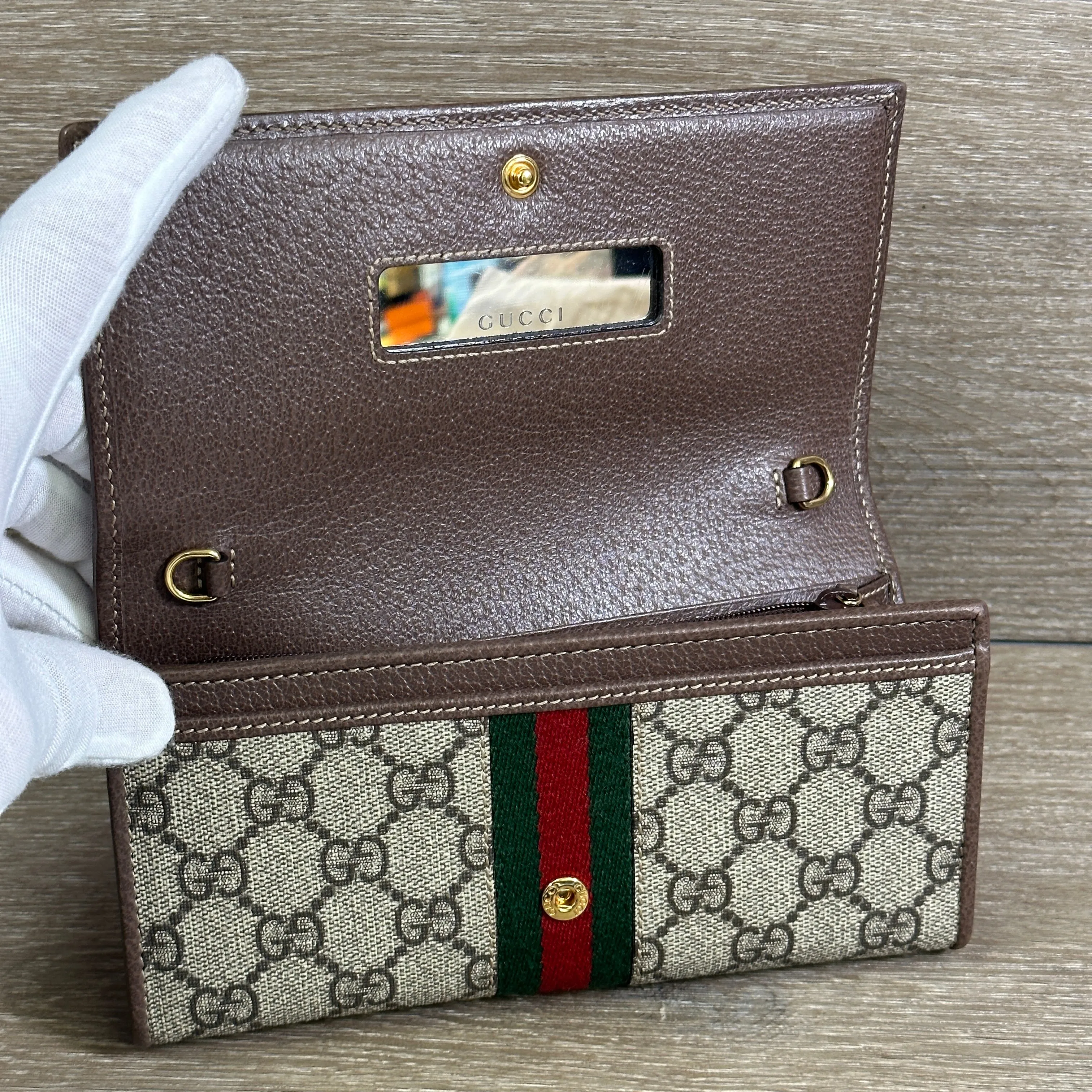 Gucci Ophidia GG Chain Wallet