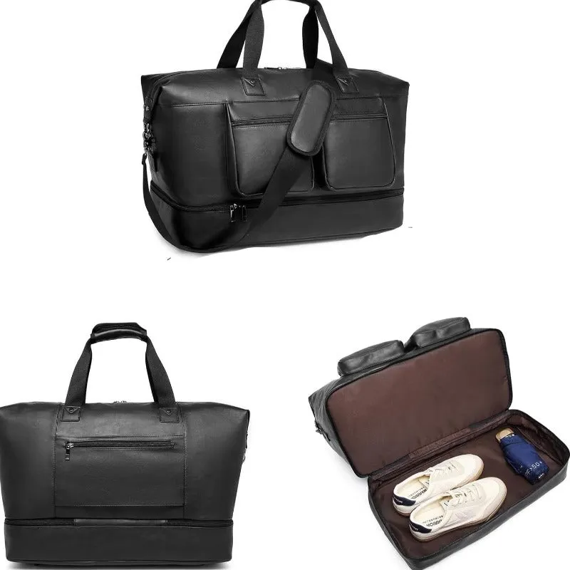 Gym Travel Duffle Bag With Shoe Compartment