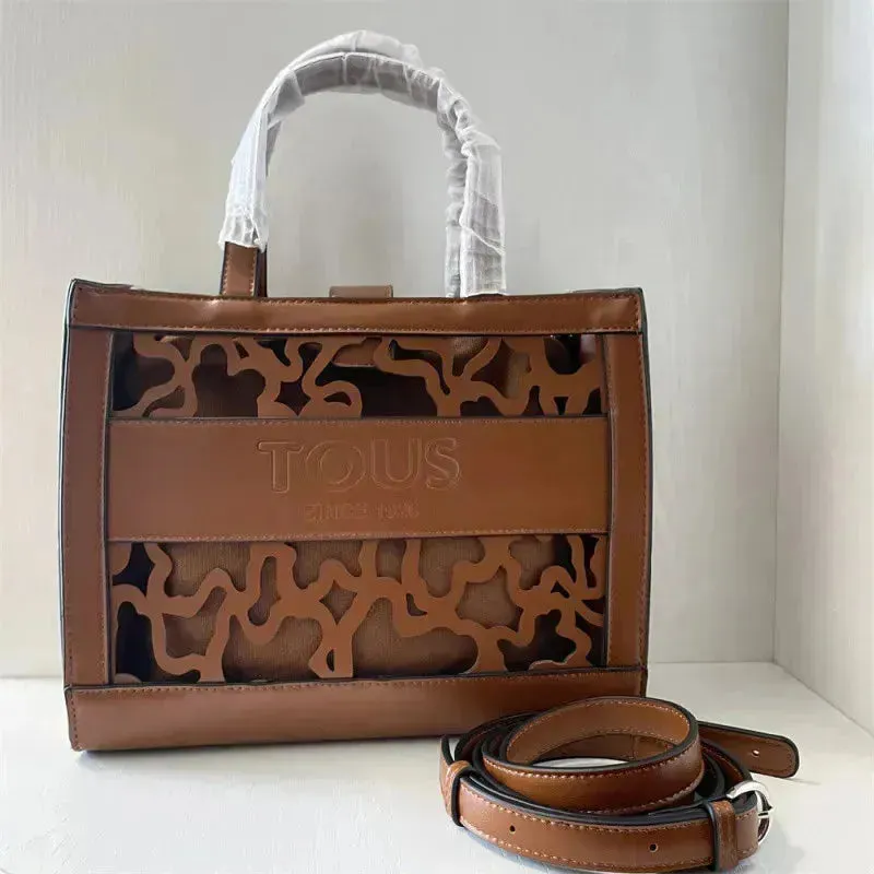 Hollowed-Out Tous Tote Bag