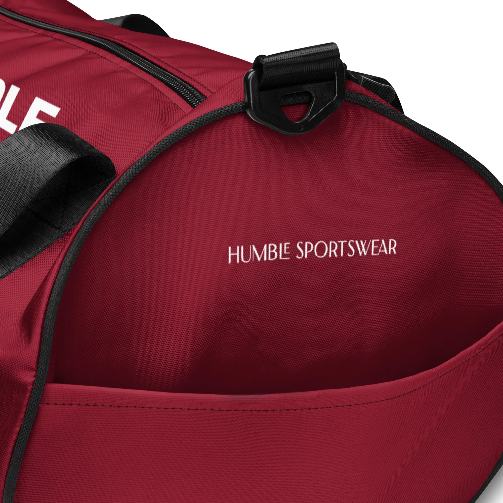 Humble Sportswear™ GIS Burgundy Duffle Bag