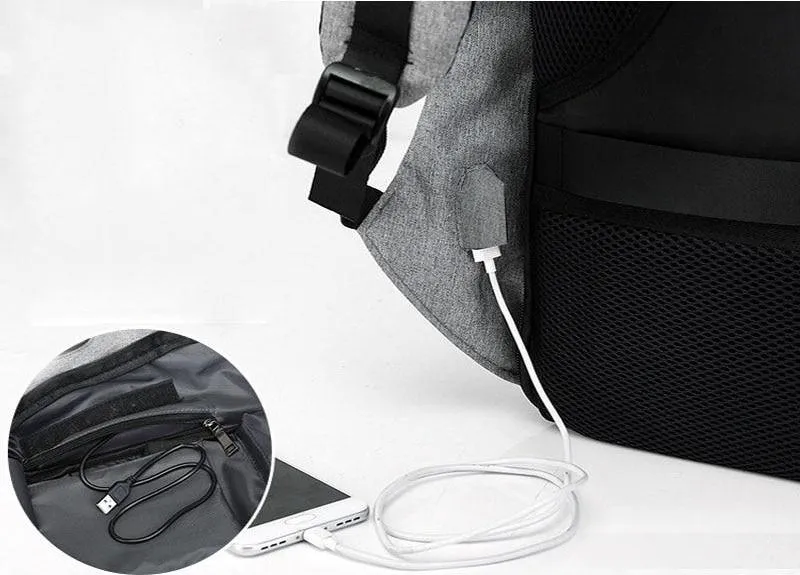 [Korean Style] Functional Laptop Backpack (USB Charging)