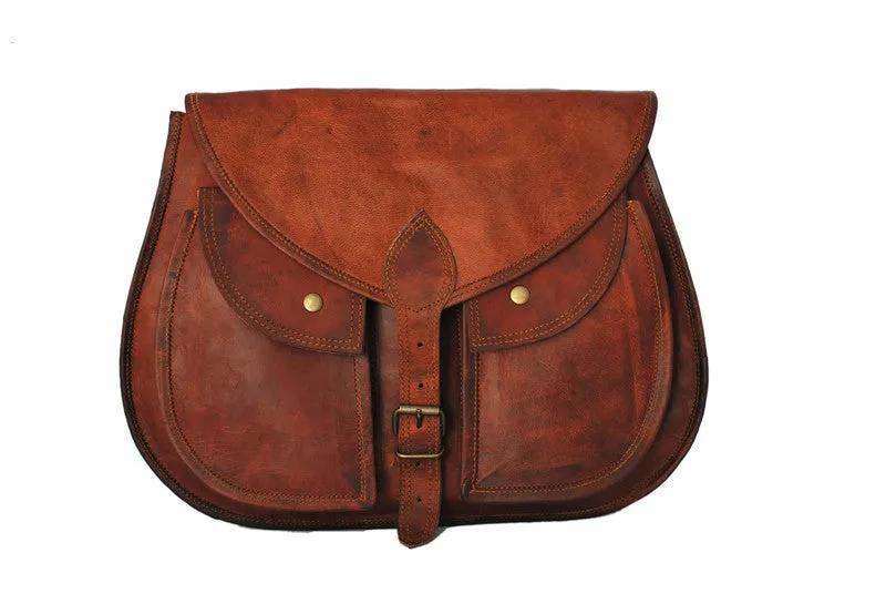 Ladies Leather Messenger Bag