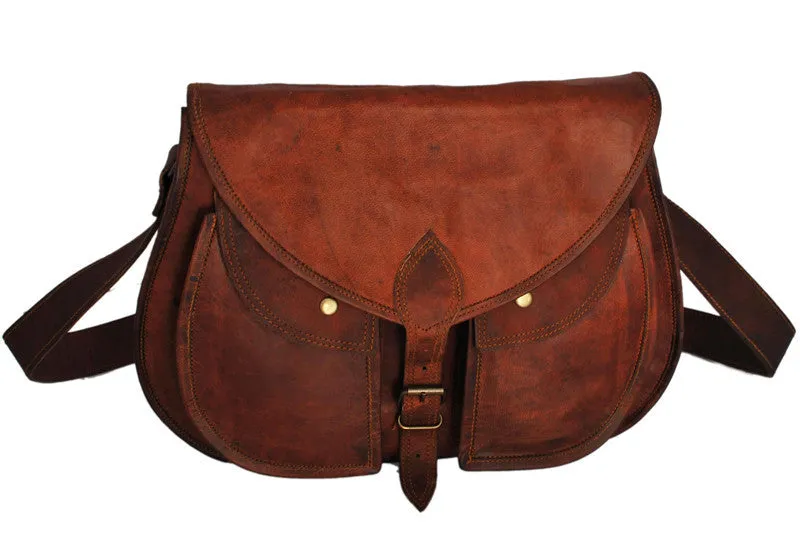 Ladies Leather Messenger Bag