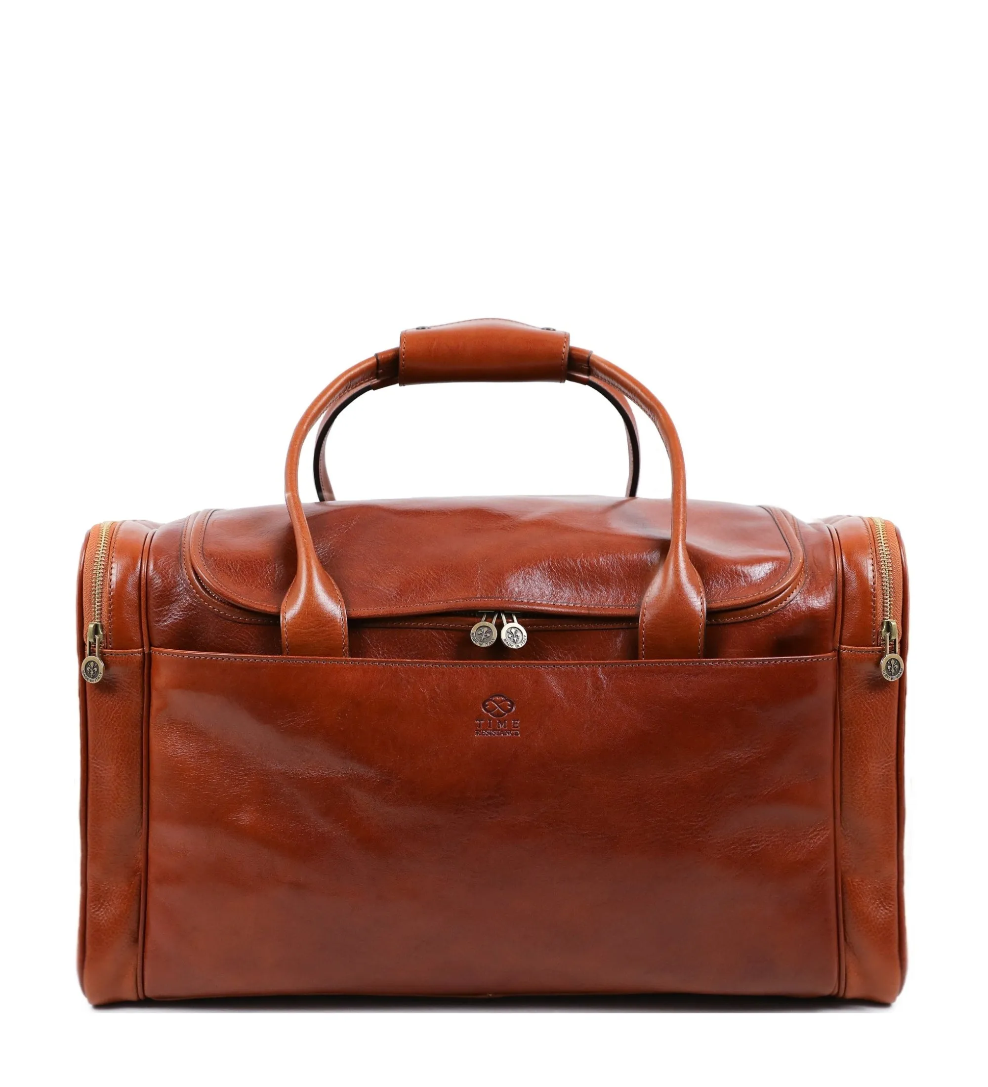 Large Italian Leather Duffel Bag - The Hitchhikers Guide to the Galaxy