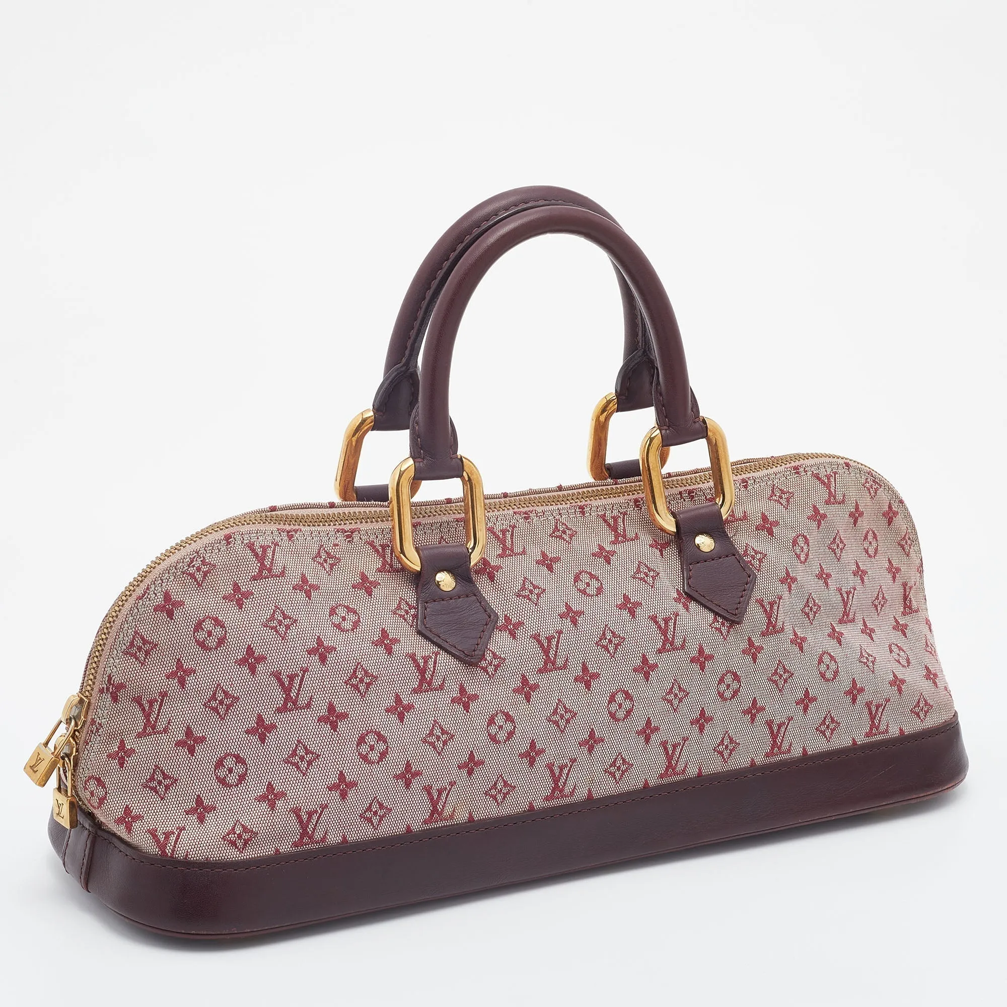 Louis Vuitton Cherry Monogram Mini Lin Horizontal Alma Bag