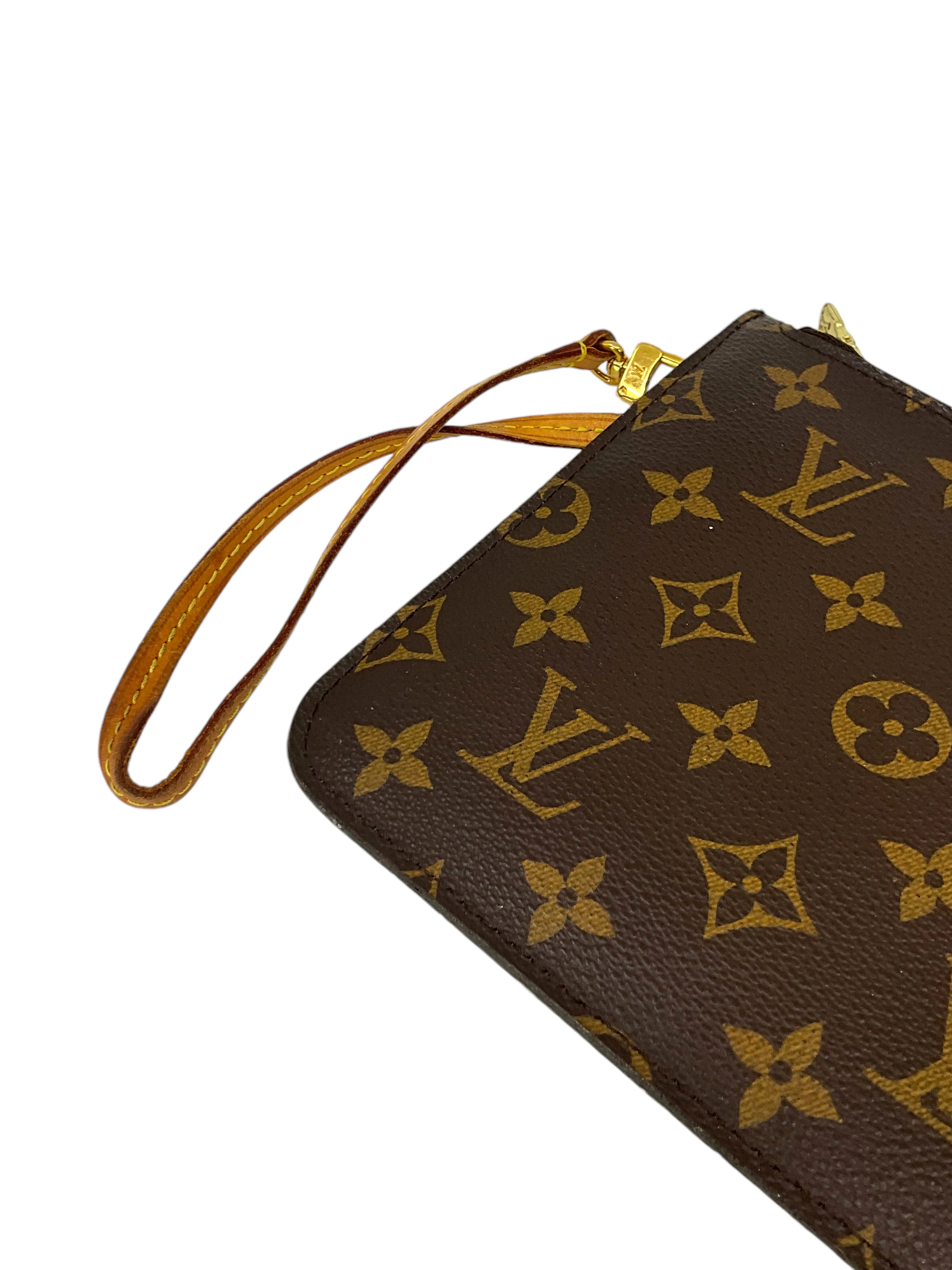 LOUIS VUITTON Monogram Neverfull MM Pochette Wristlet