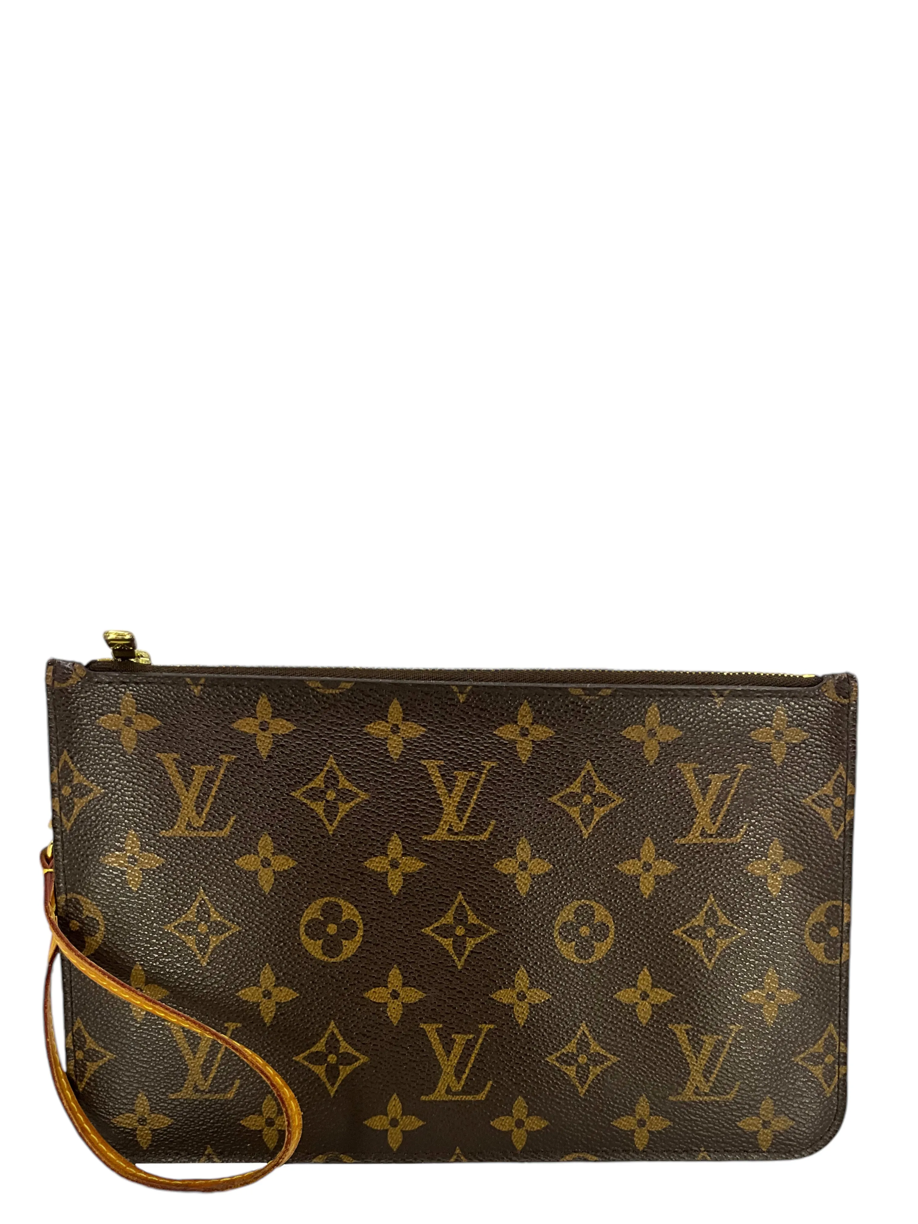 LOUIS VUITTON Monogram Neverfull MM Pochette Wristlet