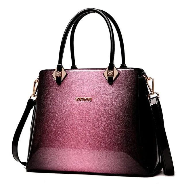 Luxury Brand Designer Patent Leather Ladies Shoulder Bag