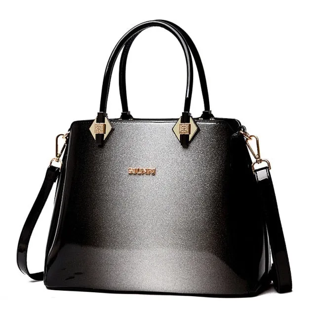 Luxury Brand Designer Patent Leather Ladies Shoulder Bag