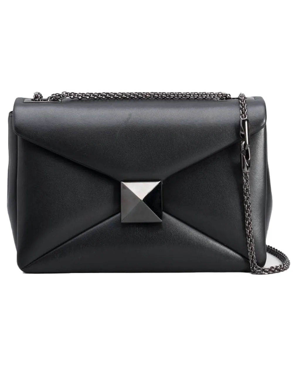 Medium One Stud Shoulder Bag in Nero