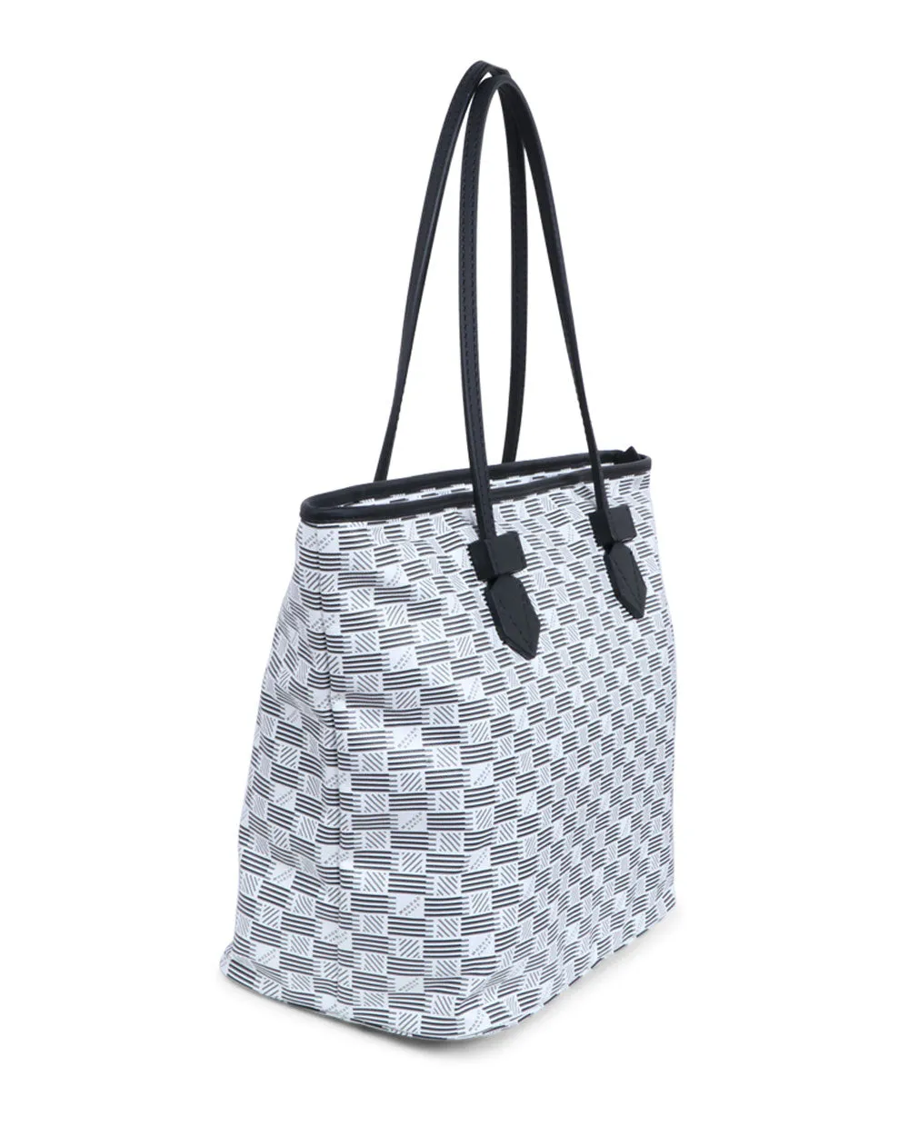 Medium Saint Tropez Zipper Tote in White