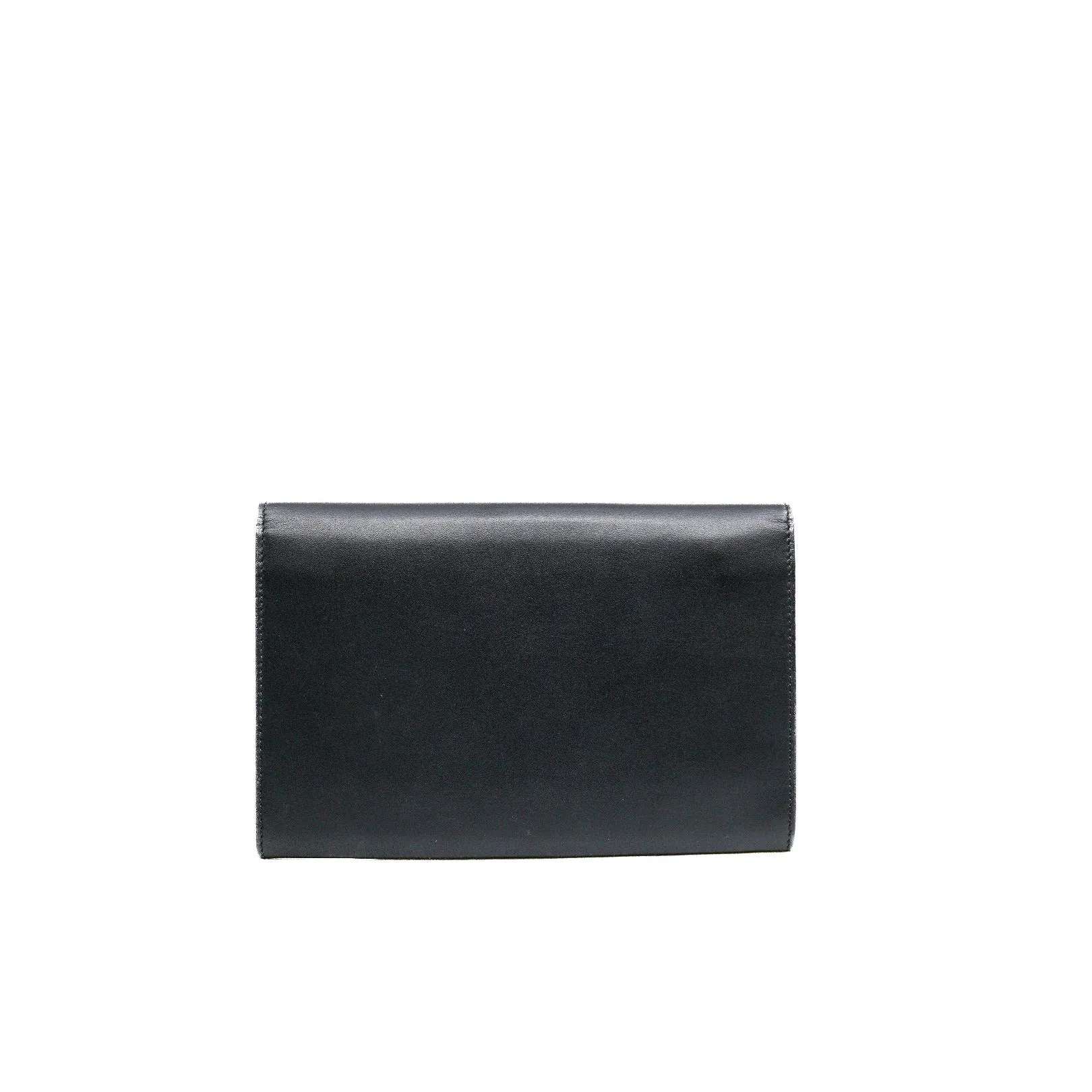 Mini Peony Pearly Black Leather Wallet Clutch Bag GHW