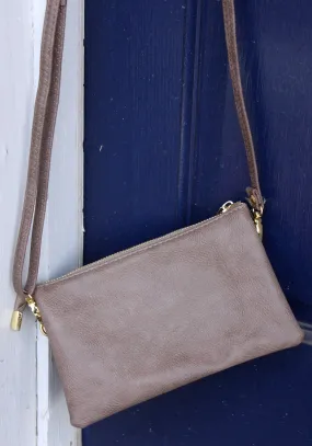 Monogrammed Clutch Khaki