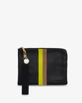 Paige Clutch Stripe - Navy Multi