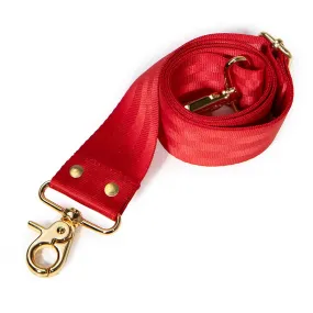 Satin Webbing Cross Body/Shoulder Strap- Classic Red