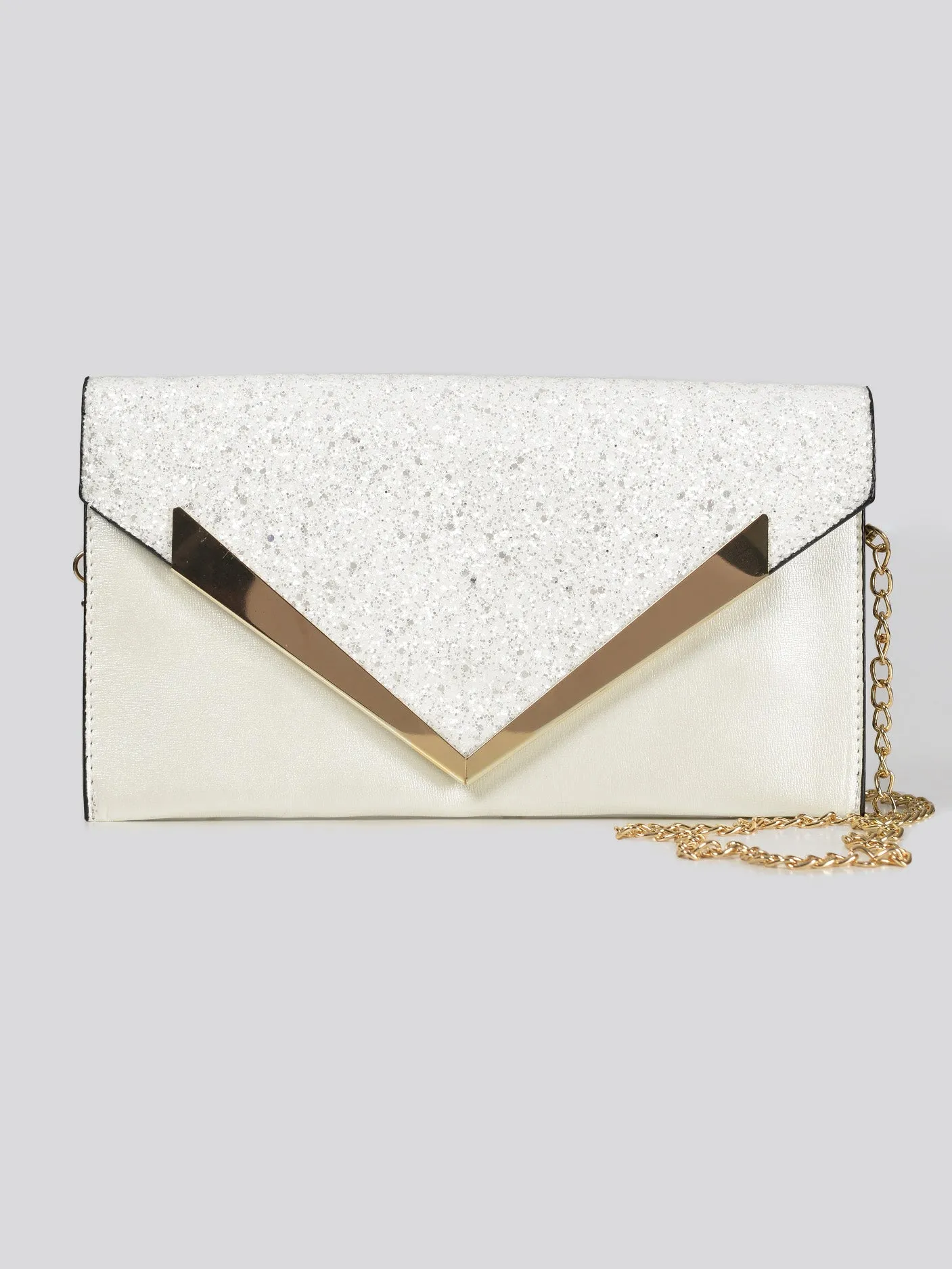 Shimmer Envelope Clutch