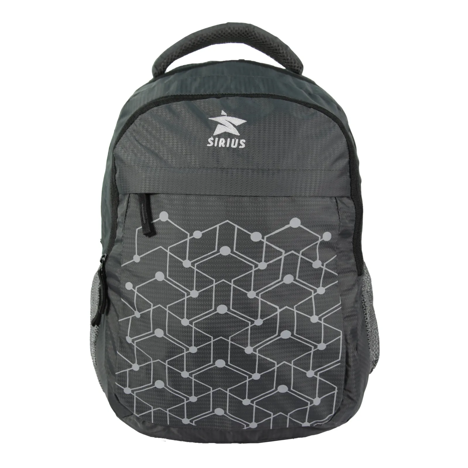 SIRIUS Laptop  LTP 03 Backpack  geometric print Grey & Black