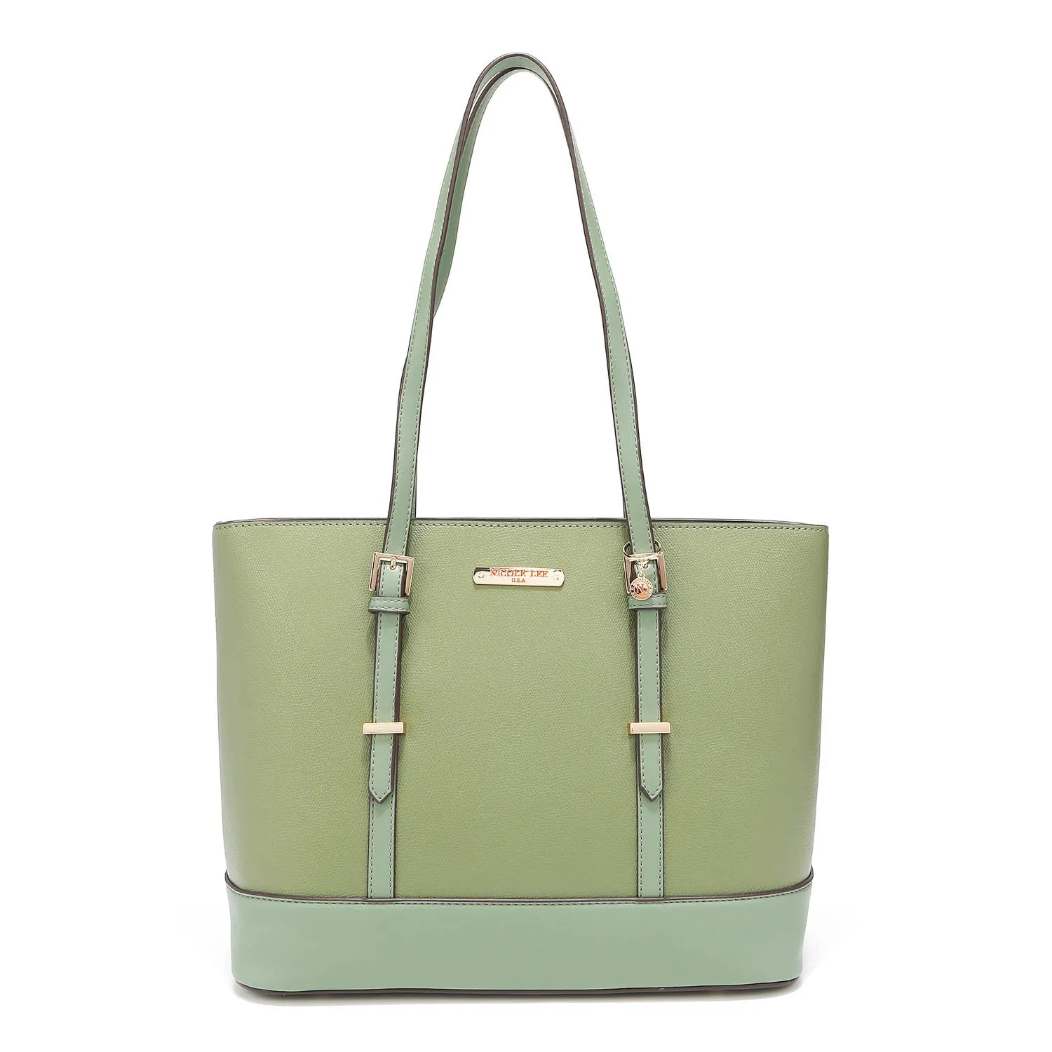 SOFT GREEN ADDISON 3 PIECE SET (Shopper, Crossbody, Clutch)