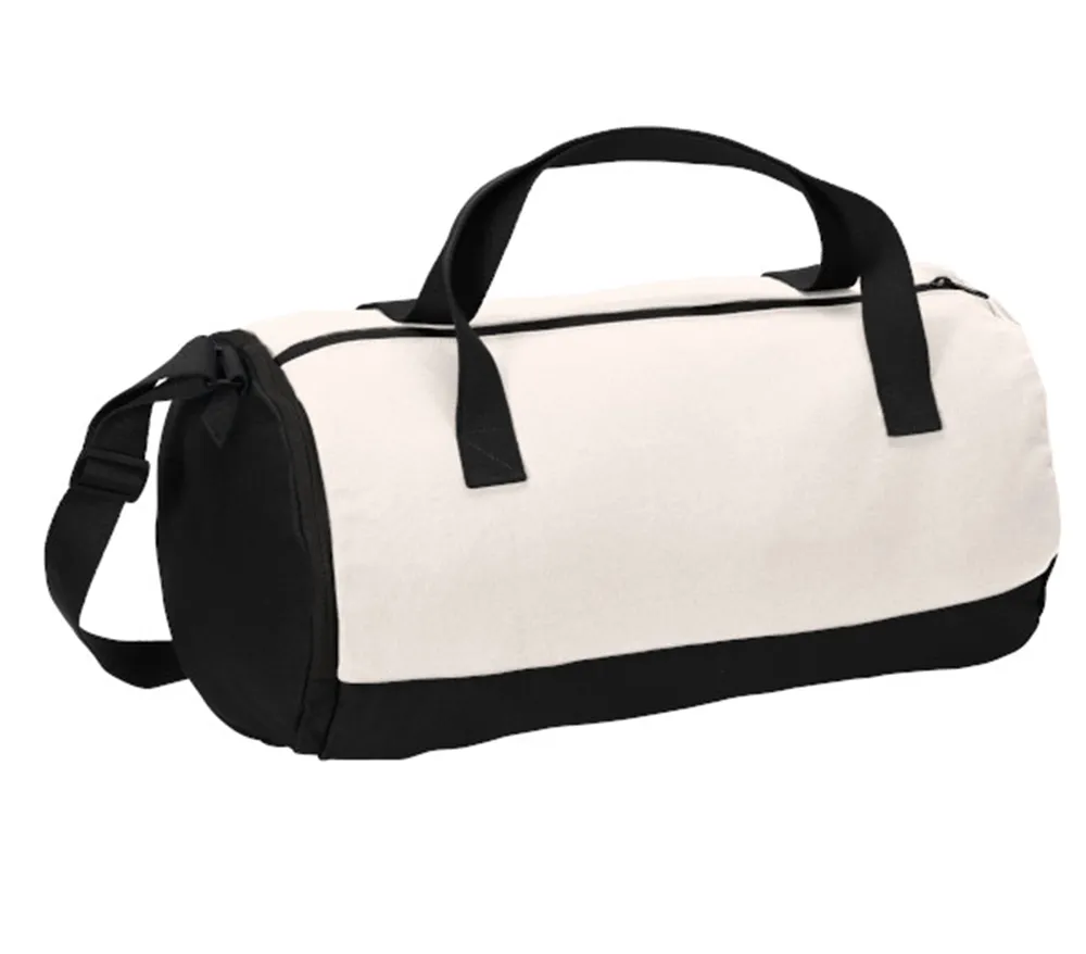 Stylish Cotton Barrel Duffel / Gym Bag