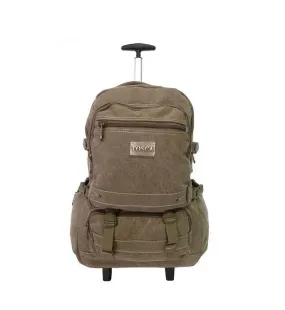 Tosca Canvas 15" Laptop Trolley Backpack | Khaki