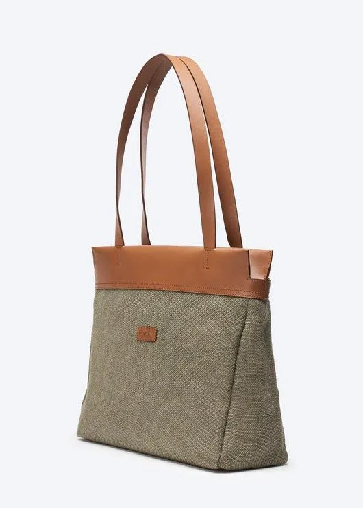 Tropez Canvas Shoulder Handbag