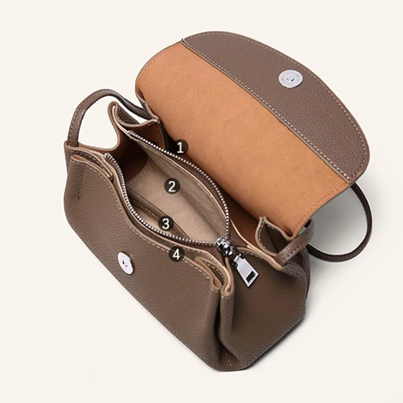 Women Casual Minimalist Soft Leather Clutches Bag